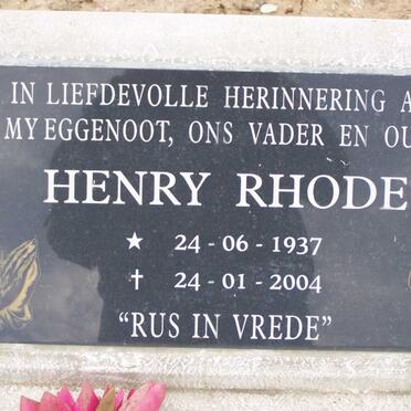 RHODE Henry 1937-2004