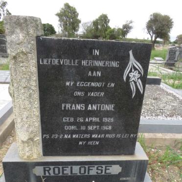 ROELOFSE Frans Antonie 1925-1968