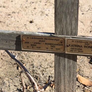 RONDGANGER Jan 1937-2000 &amp; Katrina 1948-2003