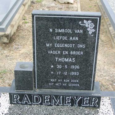 RADEMEYER Thomas 1936-1993