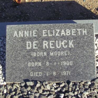 REUCK Annie Elizabeth, de nee MOORE 1900-1971