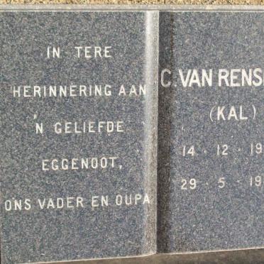 RENSBURG C., van 1923-1980
