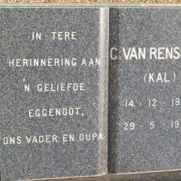 RENSBURG C., van 1923-1980