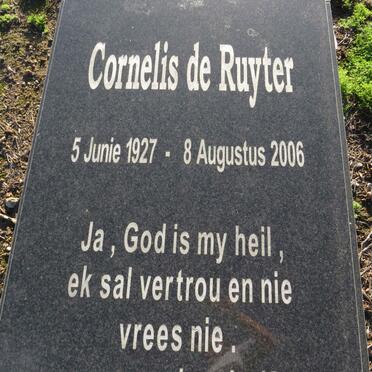 RUYTER Cornelis, de 1927-2006
