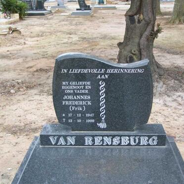 RENSBURG Johannes Frederick, van 1947-1999