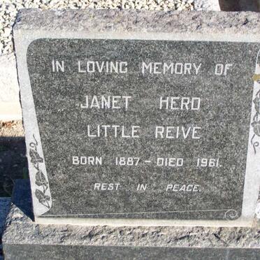 REIVE Janet Herd Little 1887-1961