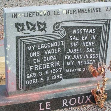 ROUX Frederik, le 1927-1996