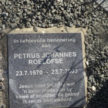 ROELOFSE Petrus Johannes 1970-2003