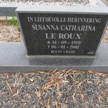 ROUX Susanna Catharina, le 1919-2001