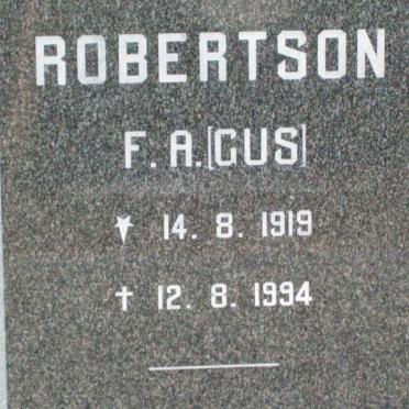 ROBERTSON F.A. 1919-1994