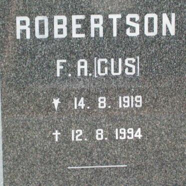 ROBERTSON F.A. 1919-1994