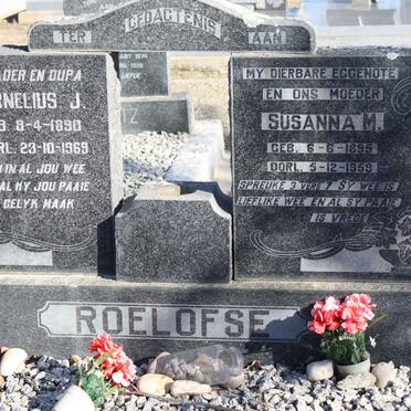 ROELOFSE Cornelius J. 1890-1969 &amp; Susanna M. 1895-1959