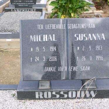 ROSSOUW Michal 1914-2006 &amp; Susanna 1913-1996