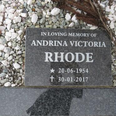 RHODE Andrina Victoria 1954-2017