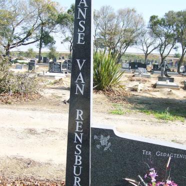 RENSBURG Maria M., Janse van 1929-1982