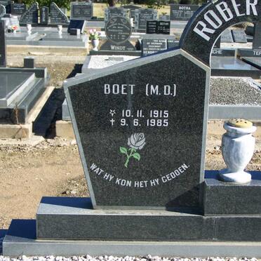 ROBERTSON M.D. 1915-1985 &amp; Doris J.H. 1916-1991