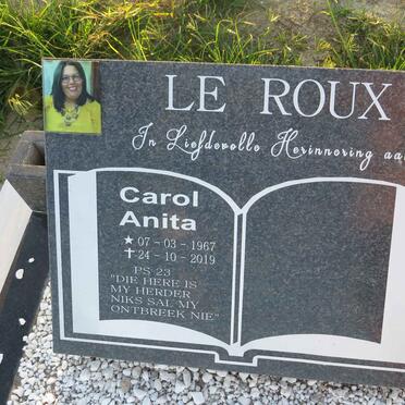 ROUX Carol Anita, le 1967-2019