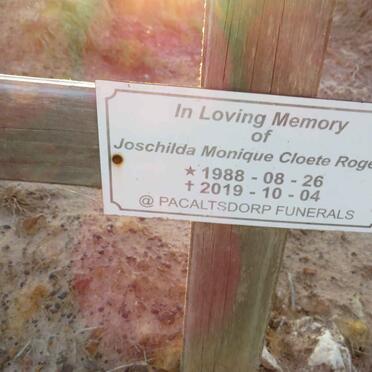ROGERS Joschilda Monique Cloete 1988-2019