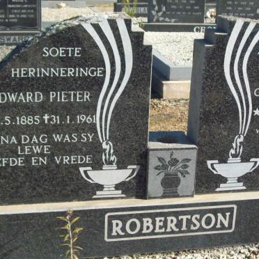 ROBERTSON Edward Pieter 1885-1961 &amp; Anna Margretha VAN DER WALT 1896-1982