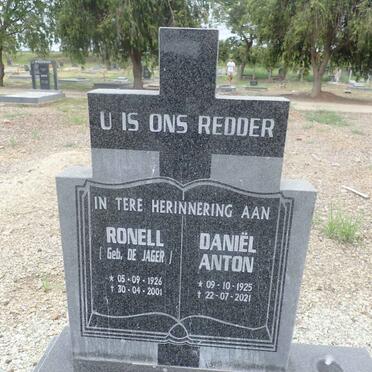 ROOYEN Daniel Anton, van 1925-2021 & Ronell DE JAGER 1926-2001