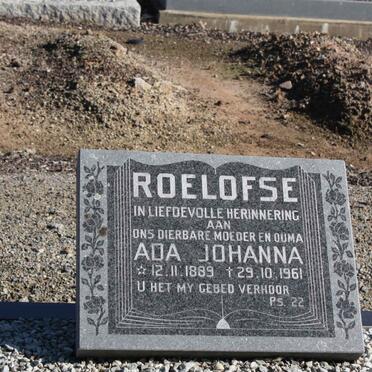 ROELOFSE Ada Johanna 1889-1961