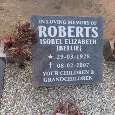 ROBERTS Isobel Elizabeth 1928-2007