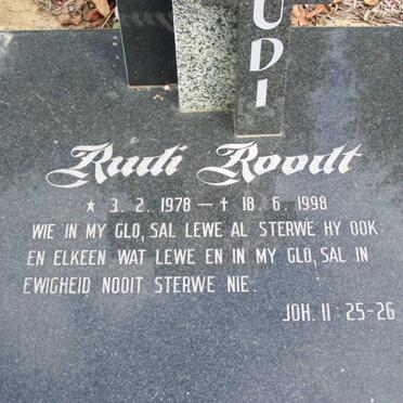 ROODT Rudi 1978-1998
