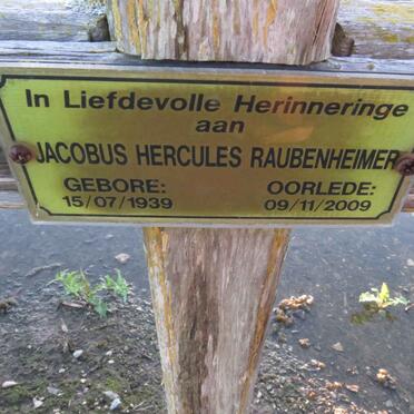 RAUBENHEIMER Jacobus Hercules 1939-2009