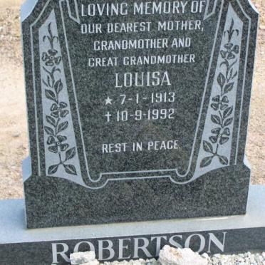 ROBERTSON Louisa 1913-1992