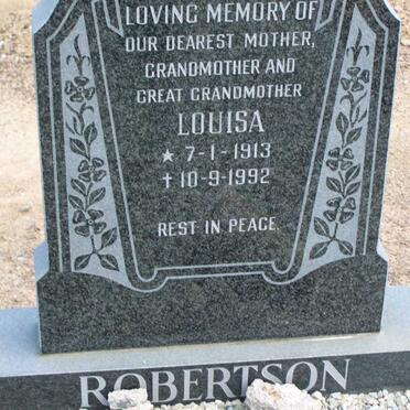 ROBERTSON Louisa 1913-1992