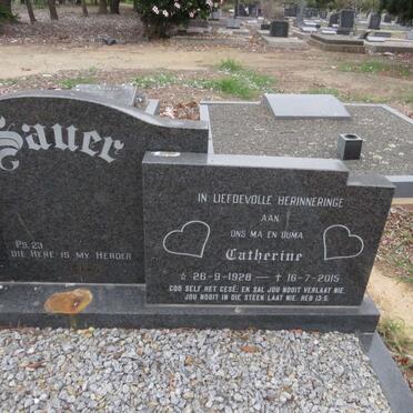 SAUER Catherine 1928-2015