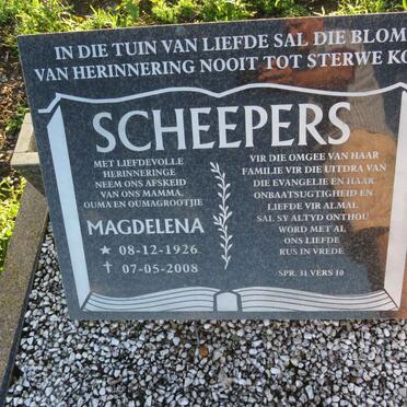 SCHEEPERS Magdelena 1926-2008