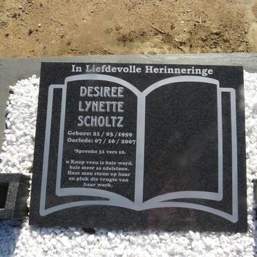 SCHOLTZ Desiree Lynette 1959-2007