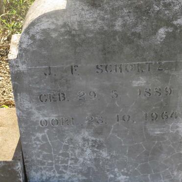 SCHOLTZ J.F. 1889-1964 :& M.C. 1888-1968