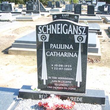 SCHNEIGANSZ Paulina Catharina  1925-2009