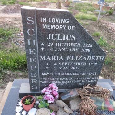 SCHEEPERS Julius 1928-2008 & Maria Elizabeth 1930-2019
