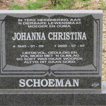 SCHOEMAN Johanna Christina 1945-2005