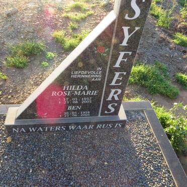 SYFERS Ben 1958-2005 & Hilda Rose-Marie 1957-2005