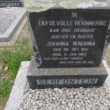 SERFONTEIN Johanna Hendrina 1941-1963
