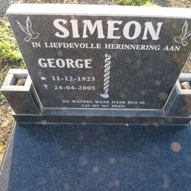 SIMEON George 1923-2005