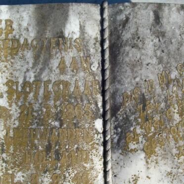 SLOTEGRAAF P.G. 1865-1946