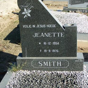 SMITH Jeanette 1954-1975
