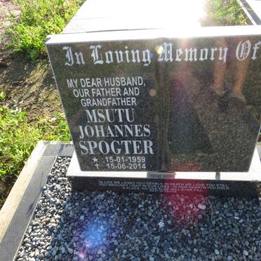 SPOGTER Msutu Johannes 1959-2014