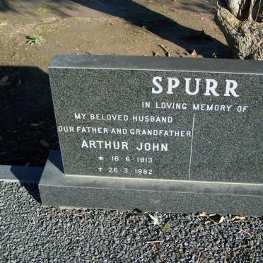 SPURR Arthur John 1913-1982