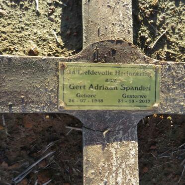 SPANDIEL Gert Adriaan 1948-2017