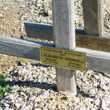 SPANDIEL Cornelius 1918-2001 &amp; Elizabeth 1923-2005