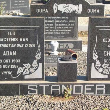 STANDER Adam 1903-1967 &amp; Christina J. 1908-1981