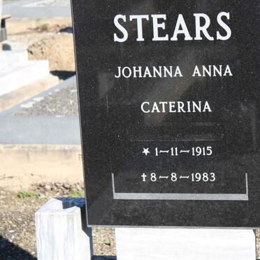 STEARS Johanna Anna Caterina 1915-1983