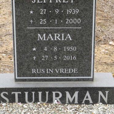 STUURMAN Jeffrey 1939-2000 & Maria 1950-2016