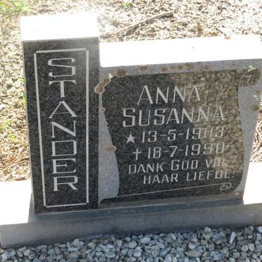 STANDER Anna Susanna 1903-1990
